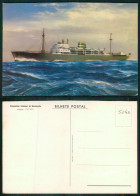 BARCOS SHIP BATEAU PAQUEBOT STEAMER [ BARCOS # 05240 ] - PORTUGAL COMPANHIA COLONIAL NAVEGAÇÃO PAQUETE N/M UIGE 3-1972 - Passagiersschepen
