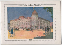 Hotel Negresco - Nice - & Booklet, Hotel - Historical Documents
