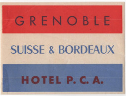Grenoble - Hotel P. C. A. - & Hotel, Label - Etiketten Van Hotels