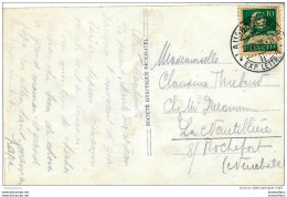 51 - 31 - Carte De Lausanne-Ouchy Avec Superbe Cachet à Date De Lausanne-Gare 1924 - Brieven En Documenten