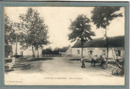 CPA (71) L'HOPITAL-le-MERCIER - Aspect De La Place Du Bourg Avec Calvaire Et Epicerie En 1910 - Andere & Zonder Classificatie