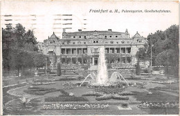 Frankfurt Am Main Palmengarten Gesellschaftshaus Gl1922 #144.014 - Autres & Non Classés