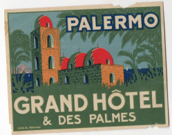 Palermo Grand Hôtel & Des Palmes - Hotelaufkleber