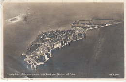 Helgoland Fliegeraufnahme Von Norden Mit Düne Gl1927 #D0619 - Andere & Zonder Classificatie