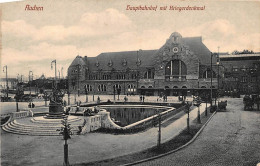 Aachen Hauptbahnhof Mit Denkmal Ngl #145.668 - Other & Unclassified