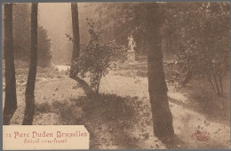 CPA PK AK  CARTE POSTALE  BELGIQUE BRUXELLES-FOREST SOLEIL COUCHANT AU PARC DUDEN 1919 - Other & Unclassified