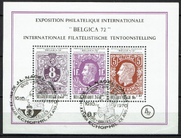 1970 Bloc 48 (N°1551/53) - Belgica 72 - Gestempeld - Oblitéré - 1961-2001