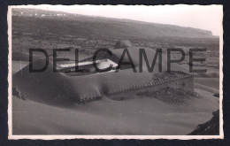 REAL PHOTO POSTCARD PORTUGAL AÇORES ILHA DO FAIAL - EFEITOS NA ILHA PROVOCADO VULCÃO DOS CAPELINHOS - 1957-1958 - Açores