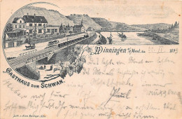 Winningen An Der Mosel Gasthaus Zum Schwan Bahnpgl1893 #146.186 - Autres & Non Classés
