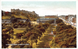 Schottland: Edinburgh Castle And Princes Street Ngl #146.759 - Sonstige & Ohne Zuordnung