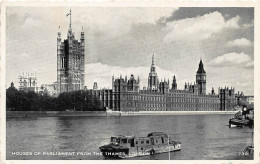 England: London Houses Of Parliament From The Thames Gl1959 #147.446 - Autres & Non Classés