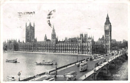 England: London Houses Of Parliament And Westminster Bridge Gl1952 #147.347 - Autres & Non Classés