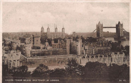 England: London Tower Bridge And Tower Of London Ngl #147.439 - Other & Unclassified