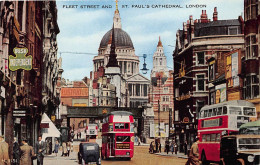 England: London Fleet Street And St. Paul's Cathedral Ngl #147.428 - Autres & Non Classés