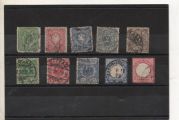 ALLEMAGNE   EMPIRE   10 Timbres 1875   Oblitérés - Used Stamps