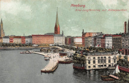 Hamburg Alter Jungfernstieg Mit Alsterpavillon Ngl #149.244 - Andere & Zonder Classificatie