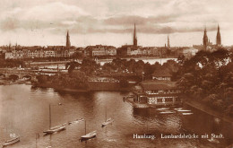 Hamburg Lombardsbrücke Mit Stadt Gl1929 #149.246 - Other & Unclassified