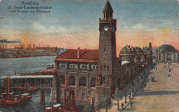 Hamburg St. Pauli Landungsbrücken Eingang Zum Elbtunnel Gl1921 #149.255 - Sonstige & Ohne Zuordnung