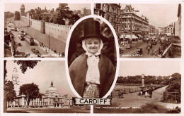 Wales: Cardiff - Castle, Queen Street, City Hall, Roath Park Ngl #146.965 - Autres & Non Classés