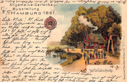 Hamburg Litho Allg. Gartenbauausstellung 1897 Zur Waldschenke Gl1897 #149.214 - Sonstige & Ohne Zuordnung