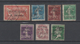 7 Used French Stamps Oveprint Grand Liban, Lebanon Libanon - Libanon