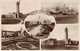Wales: Swansea - Civic Centre, 5 Views Gl1935 #146.936 - Altri & Non Classificati