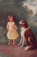 Tiere: Mädchen Mit Hund Gute Freunde Gl1918 #150.576 - Other & Unclassified
