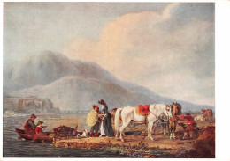 Tiere: Pferde Überfahrt über Den See Gemälde Von Wilhelm Kobell Ngl #150.796 - Other & Unclassified