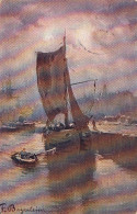 F.BEYERLEIN Segelschute Im Hafen Gl1907? #D2404 - Paintings
