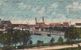 Ingolstadt, Panorama Mit Donaubrücke Feldpgl1915 #D2309 - Autres & Non Classés