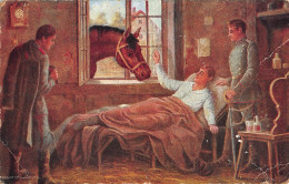 Tiere: Pferd Und Kranker Gemälde Hugo Spindler Ein Lieber Besuch Gl1917 #150.770 - Autres & Non Classés