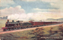 Ostend-Brussels Eppress Dampflokomotive Begian State Railways Ngl #149.506 - Autres & Non Classés