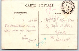 ARMY POST OFFICE 2 - APO  On PC Of  La Bouille Used Rouen 1915-19 - Postmark Collection