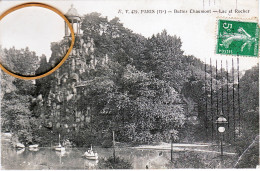 75 PARIS Buttes Chaumont Lac Et Rocher - Parcs, Jardins