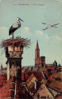 Tiere: Störche Im Nest Mit Strassburger Liebfrauenmünster Gl1940 #150.897 - Other & Unclassified