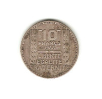 39/ FRANCE : 10 Francs Turin 1933 (argent) - 10 Francs