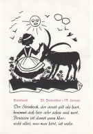 Silhouette Sternbild: Der Steinbock Ngl #D4252 - Non Classés
