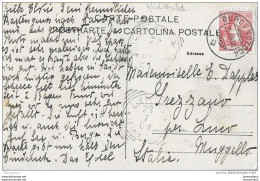 75 - 39 - Carte Envoyée De Bürgenstock 1908 - Superbe Cachet à Date - Lettres & Documents