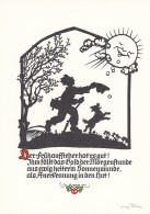 G.PLISCHKE Silhouette Der Frühaufsteher Hat Es Gut Ngl #D4246 - Zonder Classificatie