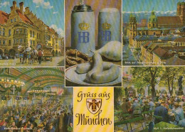 Gruss Aus München Mehrbildkarte Gl1980 #D4758 - Autres & Non Classés