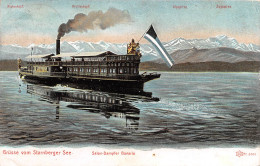 Grüsse Vom Starnberger See Salon-Dampfer Bavaria Gl1906 #151.103 - Sonstige & Ohne Zuordnung