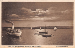 Gruß Aus Woltersdorfer Schleuse Am Flakensee Mondscheinnacht Ngl #151.262 - Autres & Non Classés