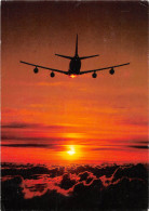 Lufthansa Passagierflugzeug Bei Sonnenuntergang Gl1986 #151.651 - Sonstige & Ohne Zuordnung