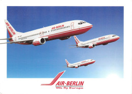 Air Berlin Boeing 737-400 We Fly Europe Werbekarte Gl2003 #151.649 - Autres & Non Classés