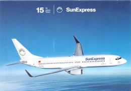 SunExpress Werbepostkarte Boeing 737-800 TC-SUI Gl2003? #151.679 - Autres & Non Classés