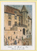 24. SARLAT – Le Marché Au Oies (Gravure Du 19è Siècle) Carte Toilée (voir Scan Recto/verso) - Sarlat La Caneda