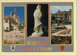 24. BERGERAC – Pays De Cyrano / 3 Vues / Blason (voir Scan Recto/verso) - Bergerac
