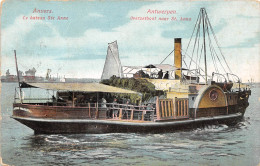 Antwerpen Overzetboot Naar St. Anna - Raddampfer St. Anna Feldpgl1914 #151.434 - Autres & Non Classés