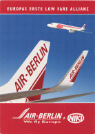 Air Berlin + NIKI We Fly Europe Werbekarte Gl2004 #151.648 - Other & Unclassified