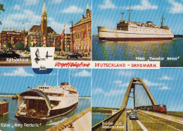 Vogelfluglinie Deutschland-Dänemark Mehrbildkarte Gl1967 #D5193 - Autres & Non Classés